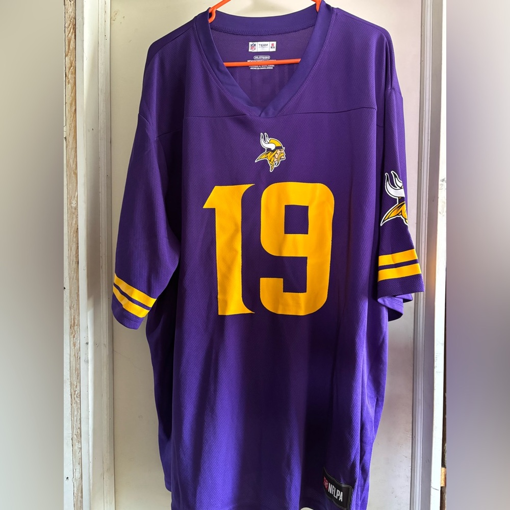 Vikings NFL Team Apparel Purple Jersey Thelen